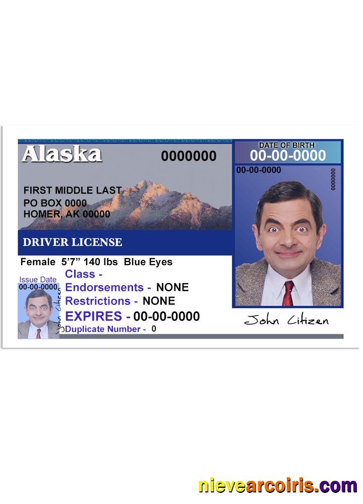 USA Alaska driving license version 2